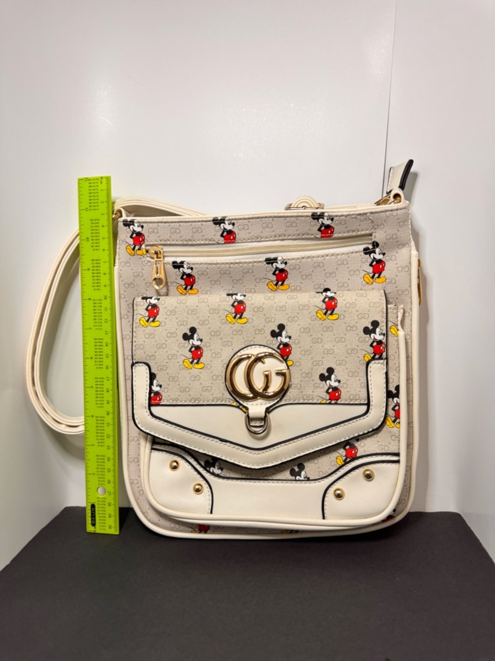 Disney Cream Crossbody Bag with Red and Yellow Accents - Picture 7 of 8